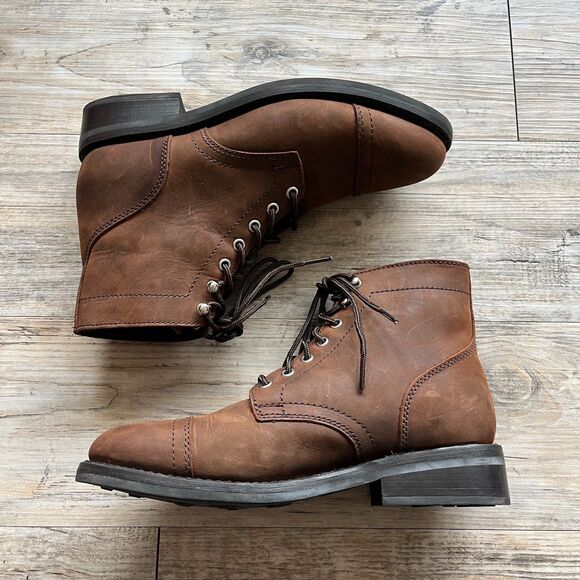 Thursday Boots Women's 9 38 Captain Brown Arizona Adobe Like New Leather Rugged - Picture 1 of 11